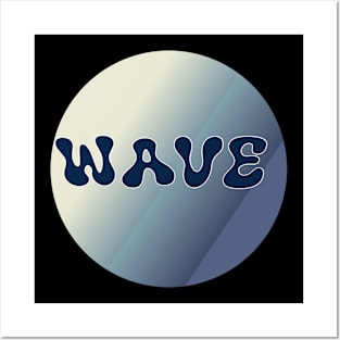 Wave, japanese color scheme Posters and Art